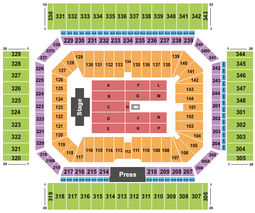 Alamodome Billy Joel Seating Chart